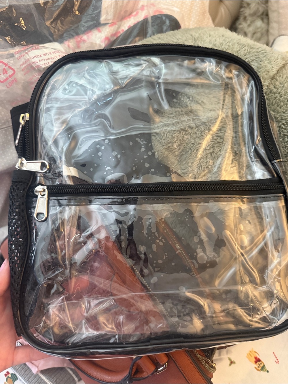Clear backpack